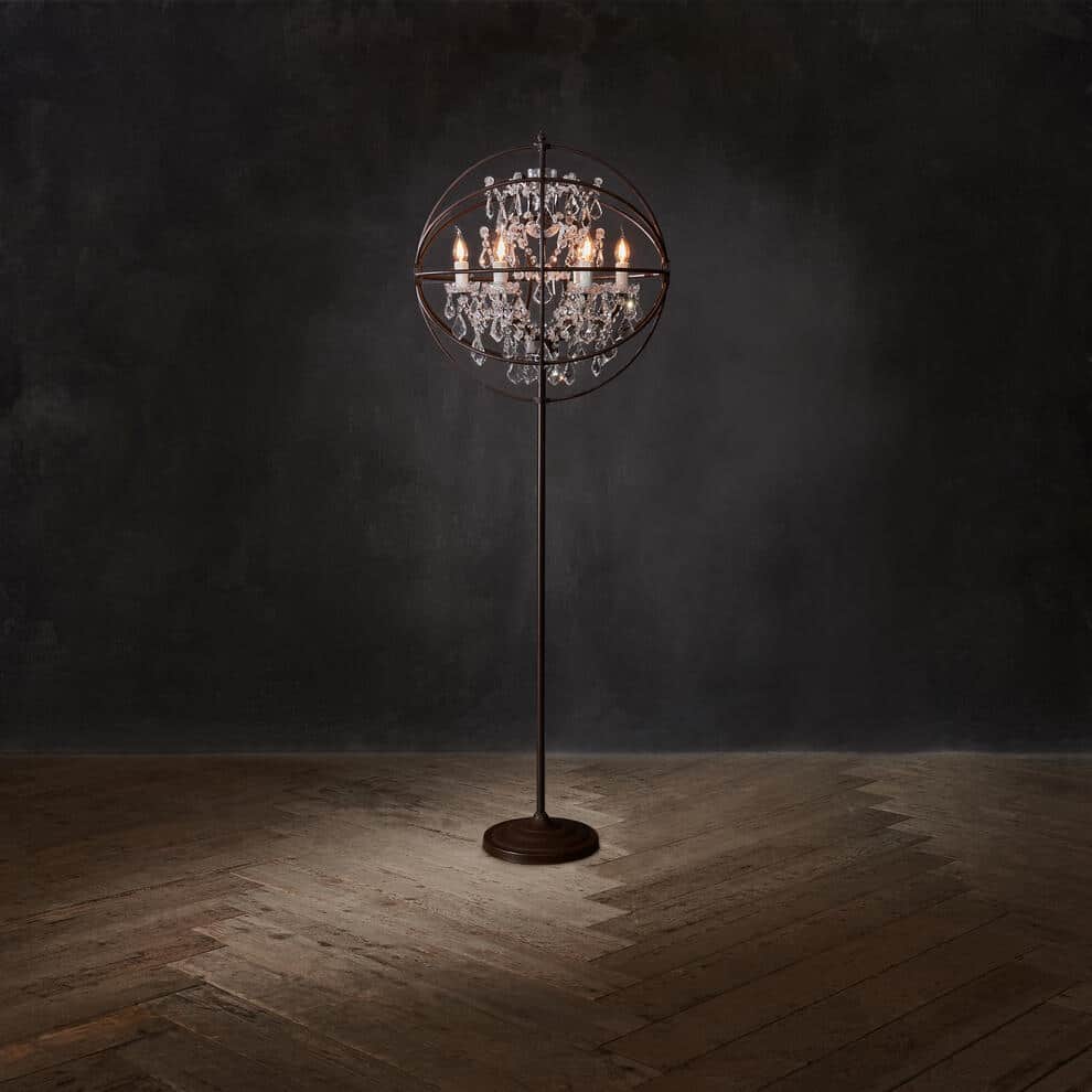 Gyro Crystal Floor Lamp